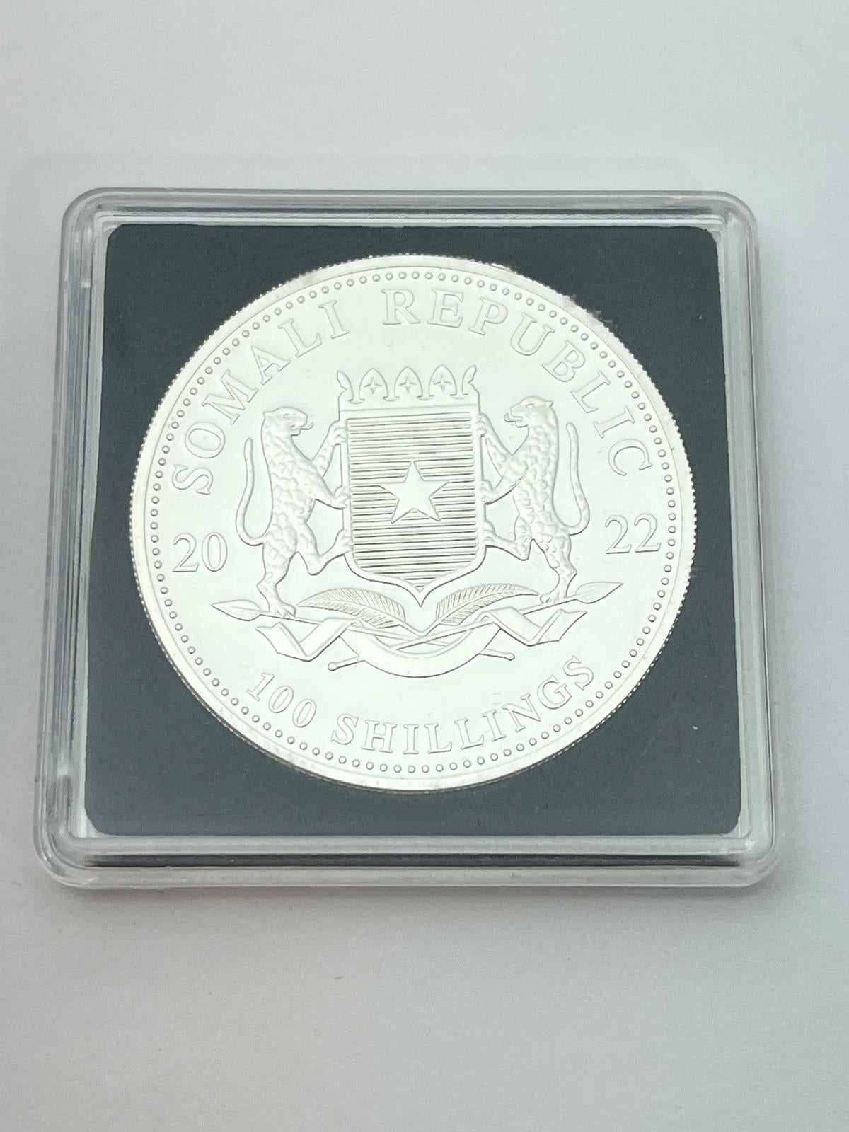 100 Shillings Somali Elephant 2022 – 1 oz