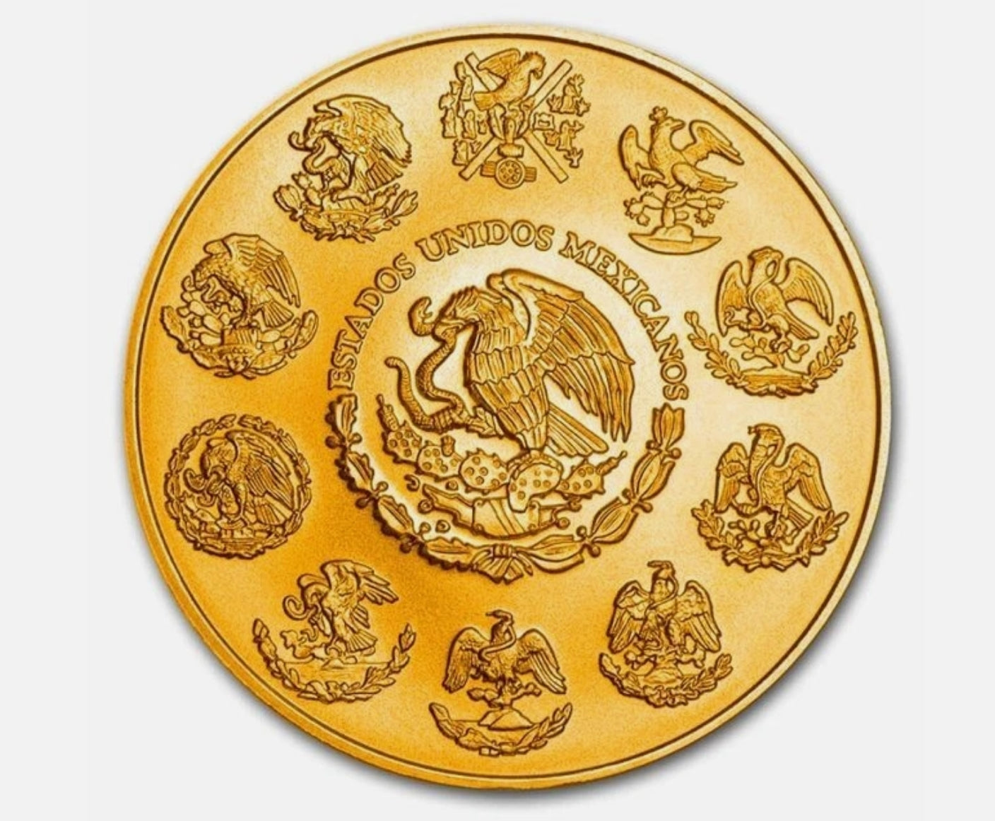 Mexico – Libertad CUAUHTÉMOC The Last Aztec Emperor 24k Gold Gilded Colorized Silver Coin - 1 oz