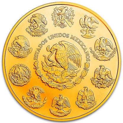Mexico - Libertad El Charro Negro 24k Gold Gilded Colorized Silver Coin - 1 oz