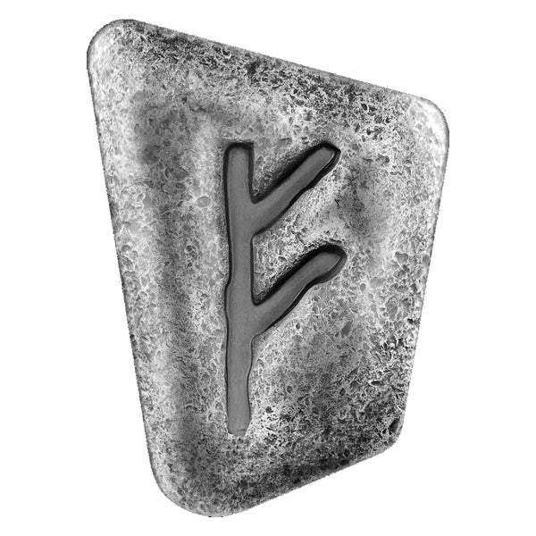 2023 Germania Runes - Fehu 1 oz Silver Ennobled Cast Bar