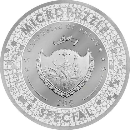 Palau - CREATION OF ADAM - Micropuzzle Treasures Special Edition - 5 oz