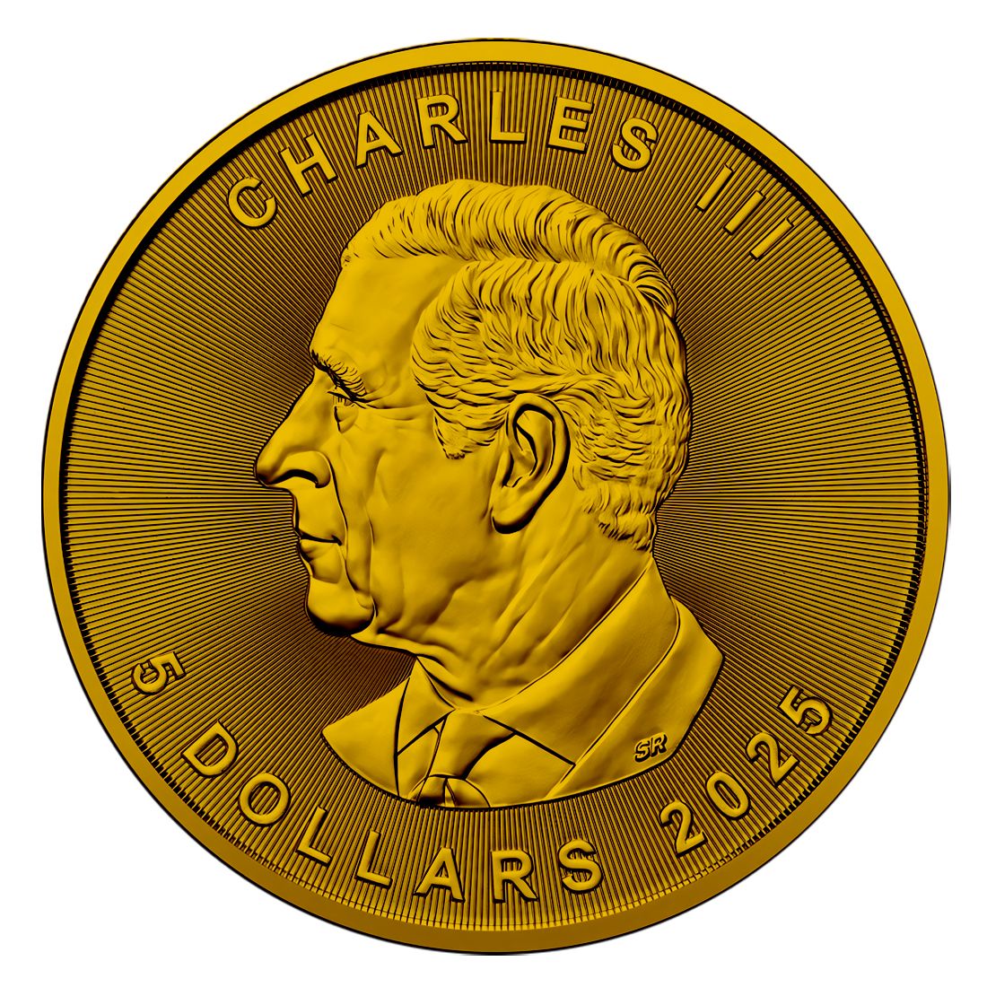 Canada - Maple Real Leaf Canada Flag 24k Gold Gilded Colorized Silver Coin - 1 oz