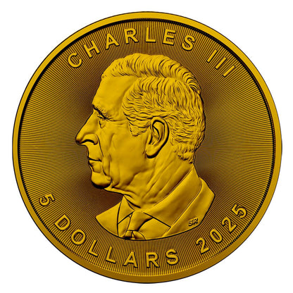 Canada - Maple Real Leaf Canada Flag 24k Gold Gilded Colorized Silver Coin - 1 oz