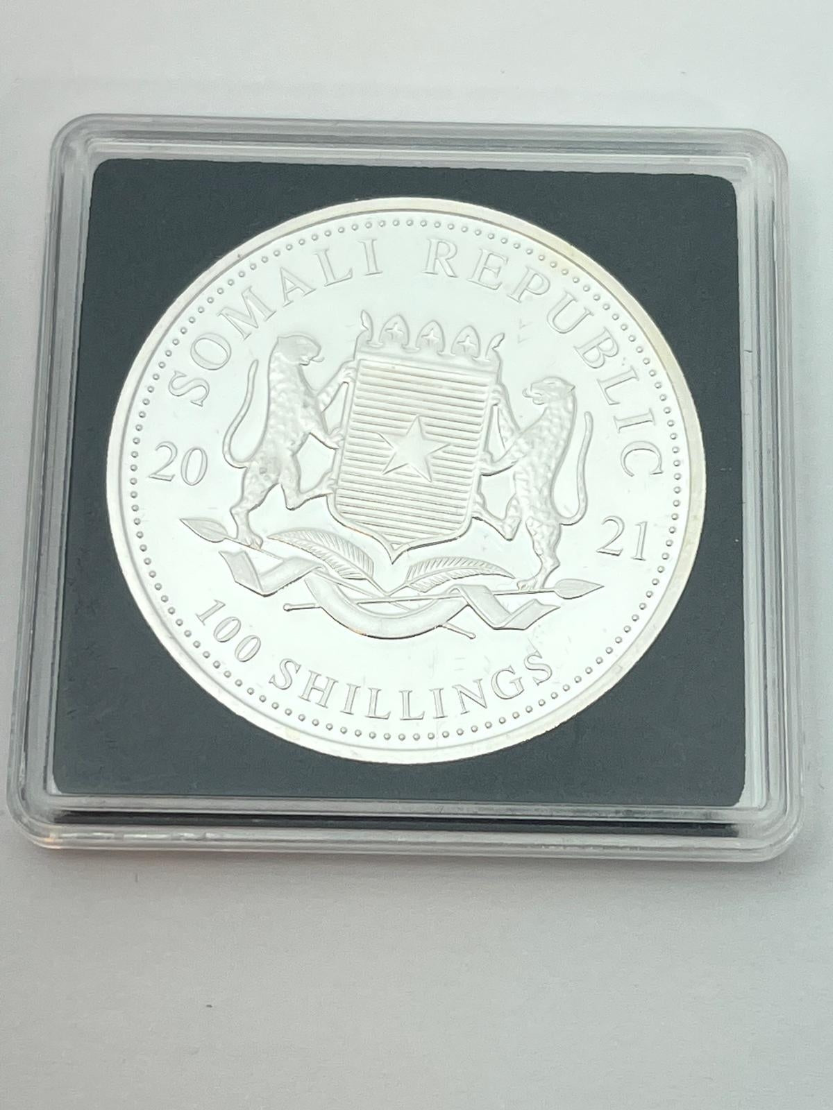 100 Shillings Somali Leopard 2021 – 1 oz