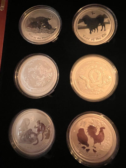 12 x 1 oz - Lunar Series II Complete 2008-2019