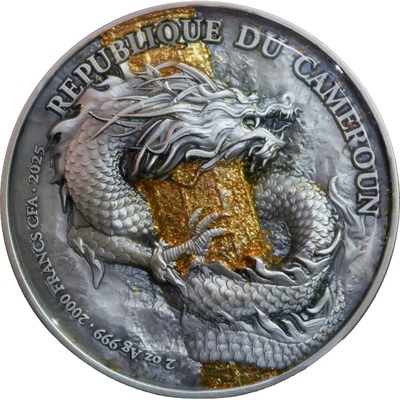 Cameroon - Monkey King Wukong Bi-Metal - 2 oz silver