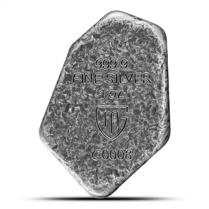 2025 Germania Runes - Isaz 1 oz Silver Ennobled Cast Bar
