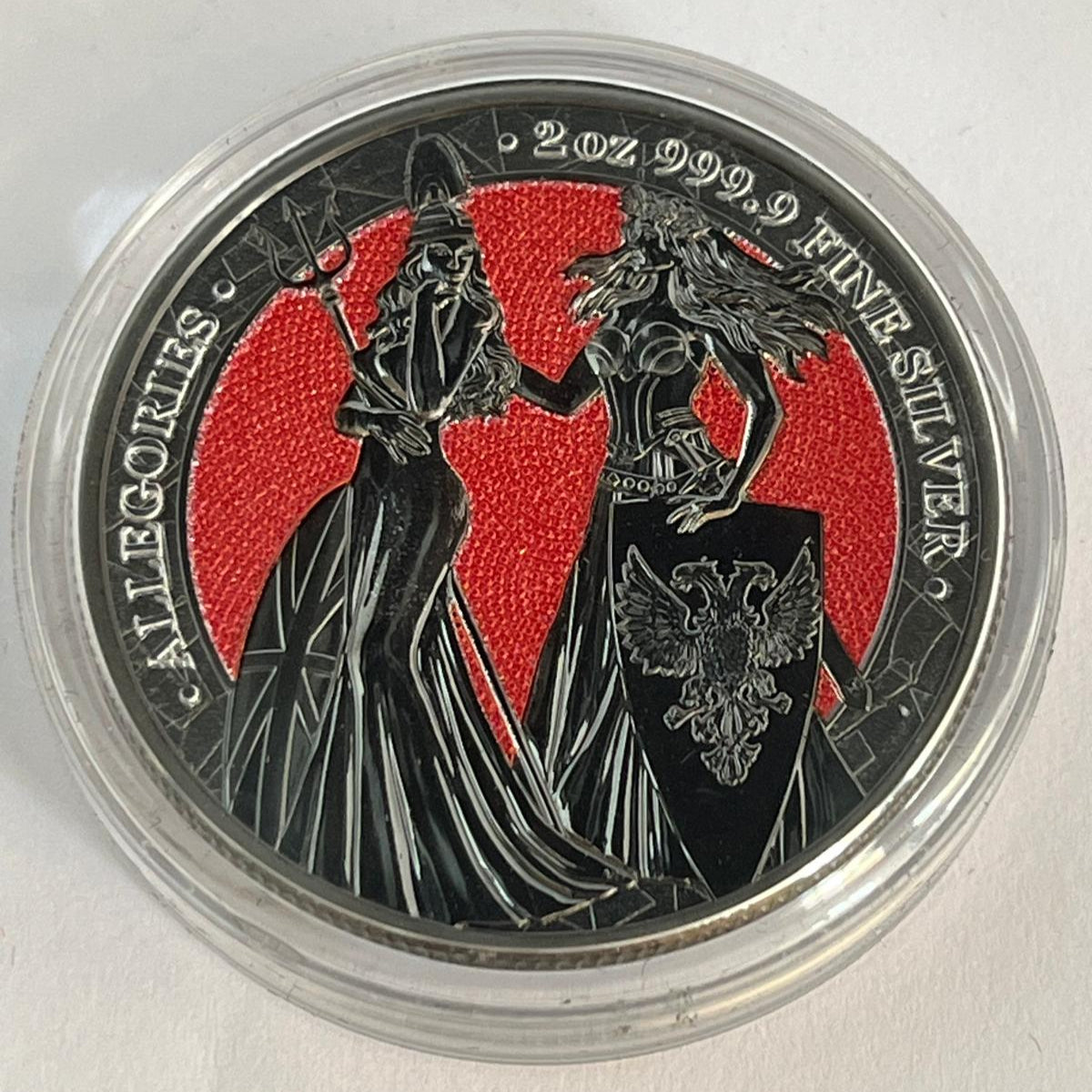 The Allegories Britannia &amp; Germania Red/Silver 2 oz