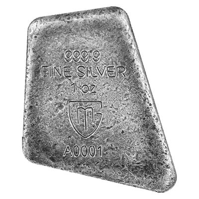 2023 Germania Runes - Uruz 1oz Silver Ennobled Cast Bar