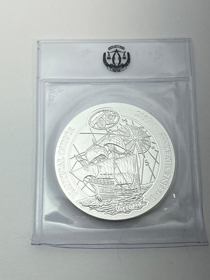 50 Amafranga Serie – Nautical Ounce Komplett Samling 2017–2024 – 9 x 1 oz Silver