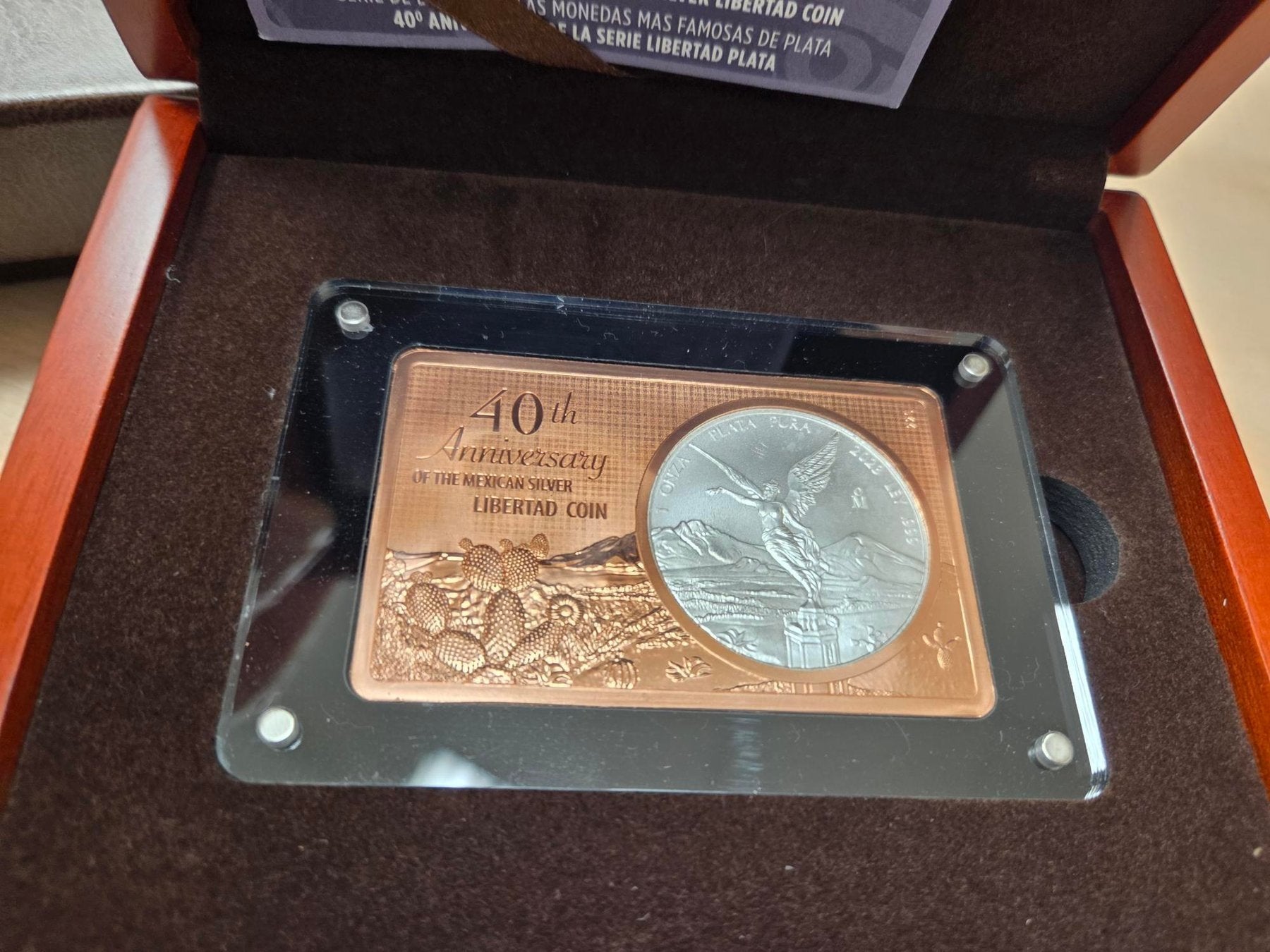 40th Anniversary Of The Mexican Silver Libertad Coin - 1 oz