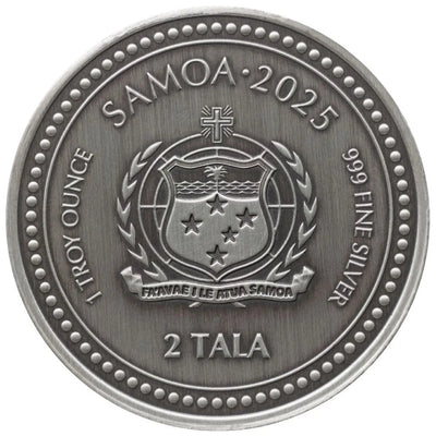 Samoa - Seahorse Antike Silbermünze - 1 oz
