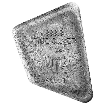 2023 Germania Runes - Ansuz 1oz Silver Ennobled Cast Bar