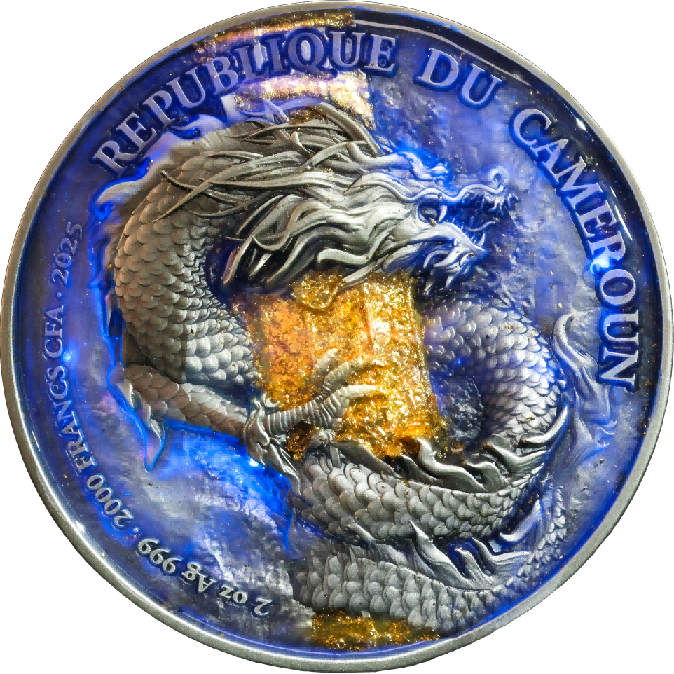 Cameroon - Monkey King Wukong Bi-Metal - 2 oz silver & 11,5 oz Copper