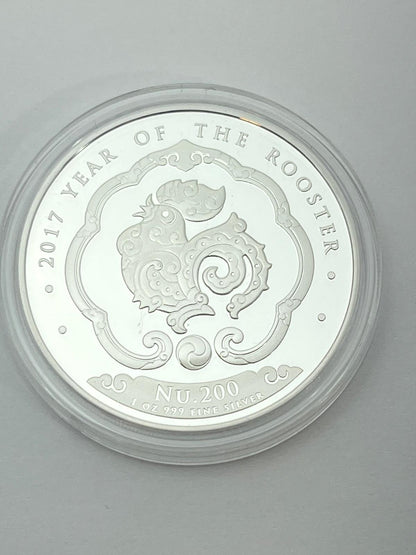 Kingdom of Bhutan –  Chinese Lunar Series 2017–2024 – 8 x 1 oz Silvermynt