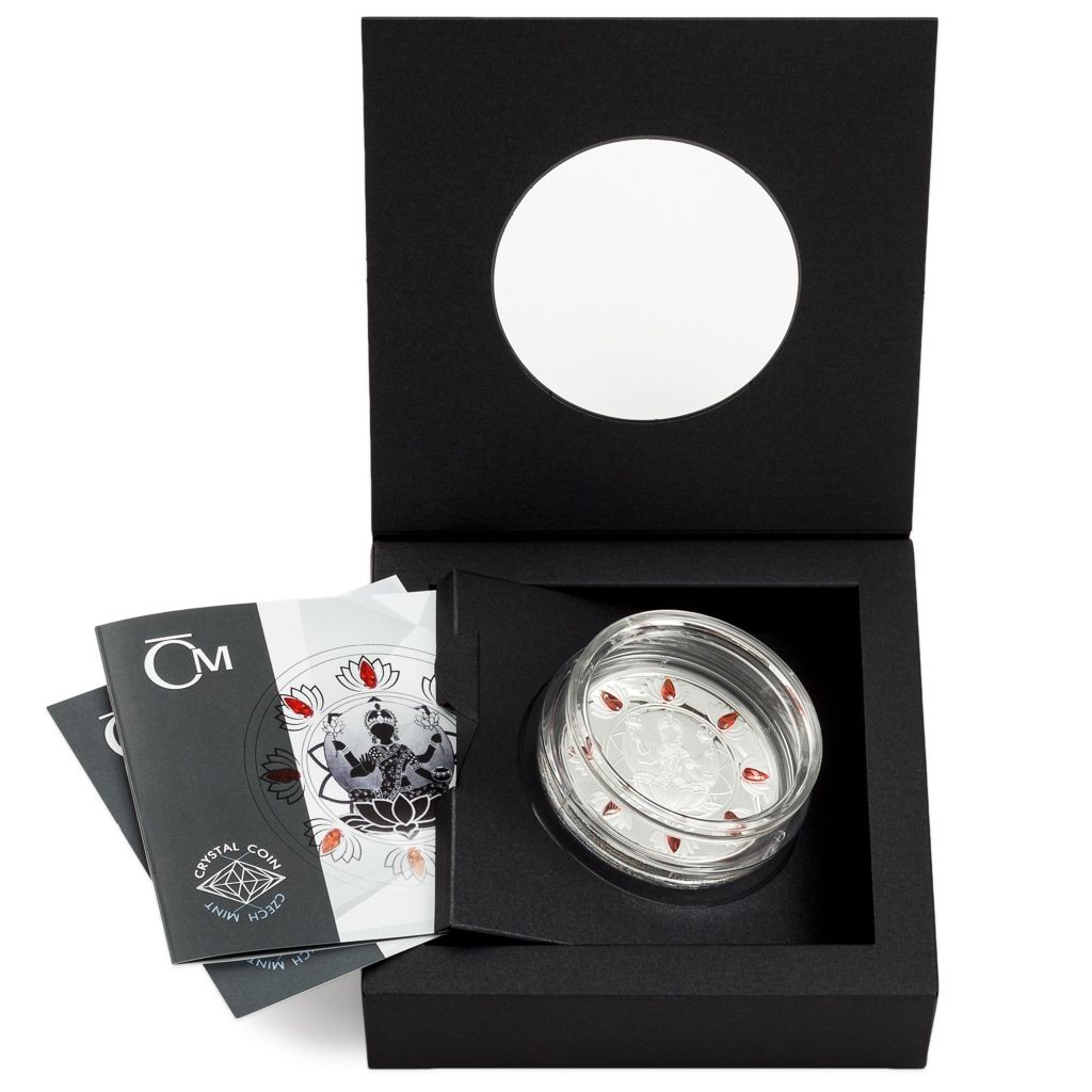 Niue - Crystal Coin - Happy Diwali Proof Silver Coin - 1 oz