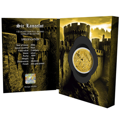 Niue - Camelot - Sir Lancelot - Full Gilding
