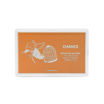 Niue - MONOPOLY - Chance Cards - Get out of Jail Free Card - 1 oz