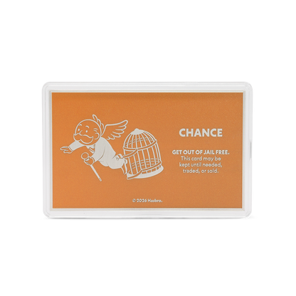Niue - MONOPOLY - Chance Cards - Get out of Jail Free Card - 1 oz