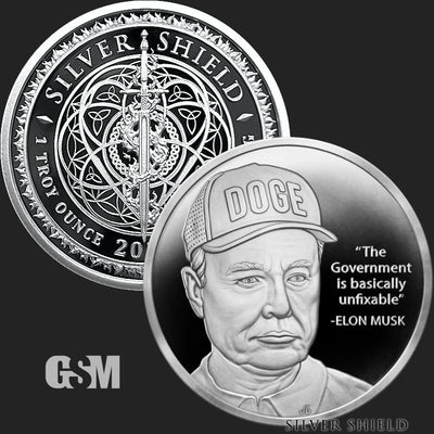 US - Silver Shield "World War MEme #158" Unfixable Proof Silver Round - 1 oz