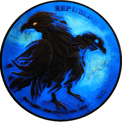 Cameroon - Double Headed Eagle Bi-Metal - 2 oz silver & 11,5 oz Copper