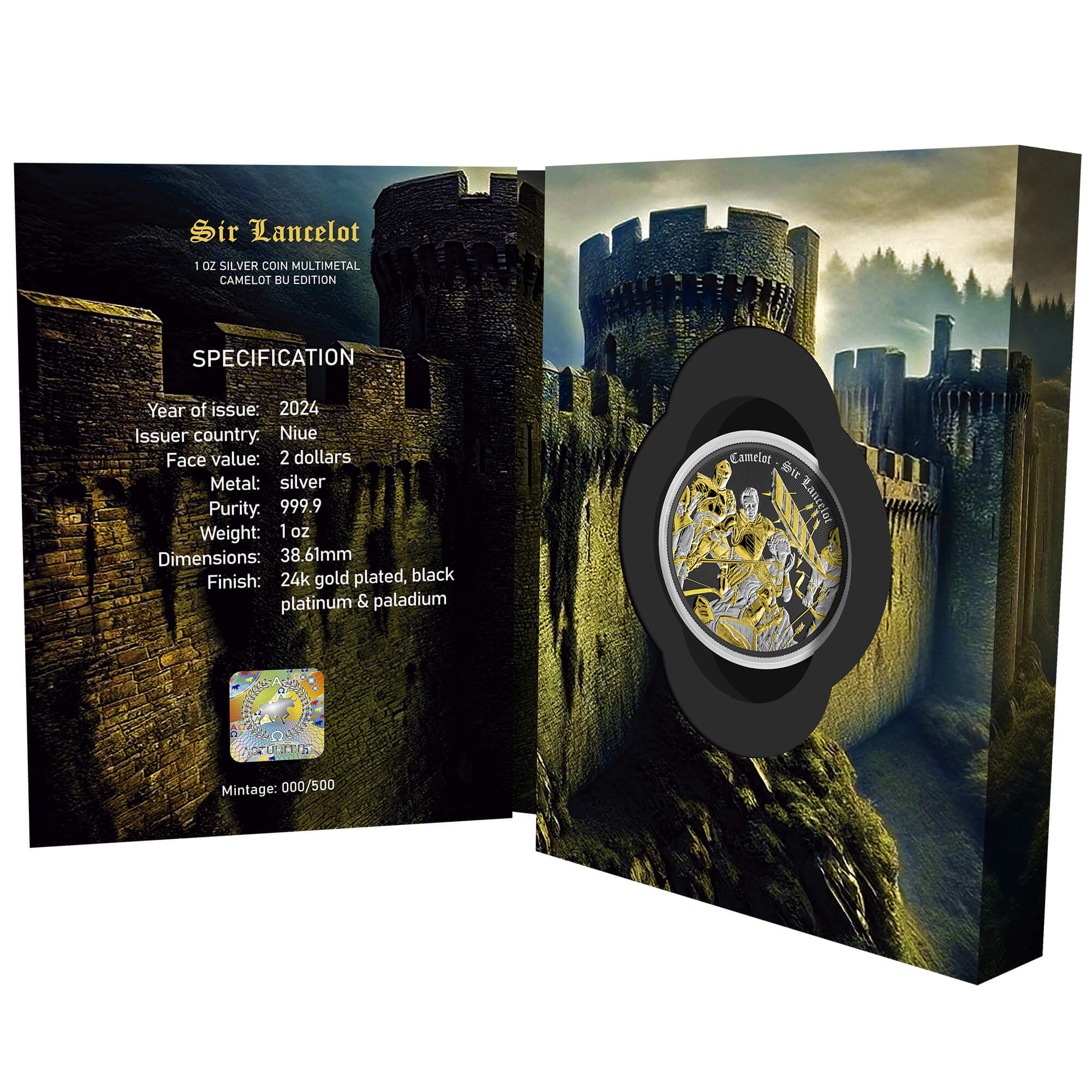 Niue - Camelot - Sir Lancelot - Multimetal - 1 oz