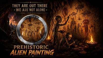 Cameroon - We are not alone – Prehistoric Alien Painting
