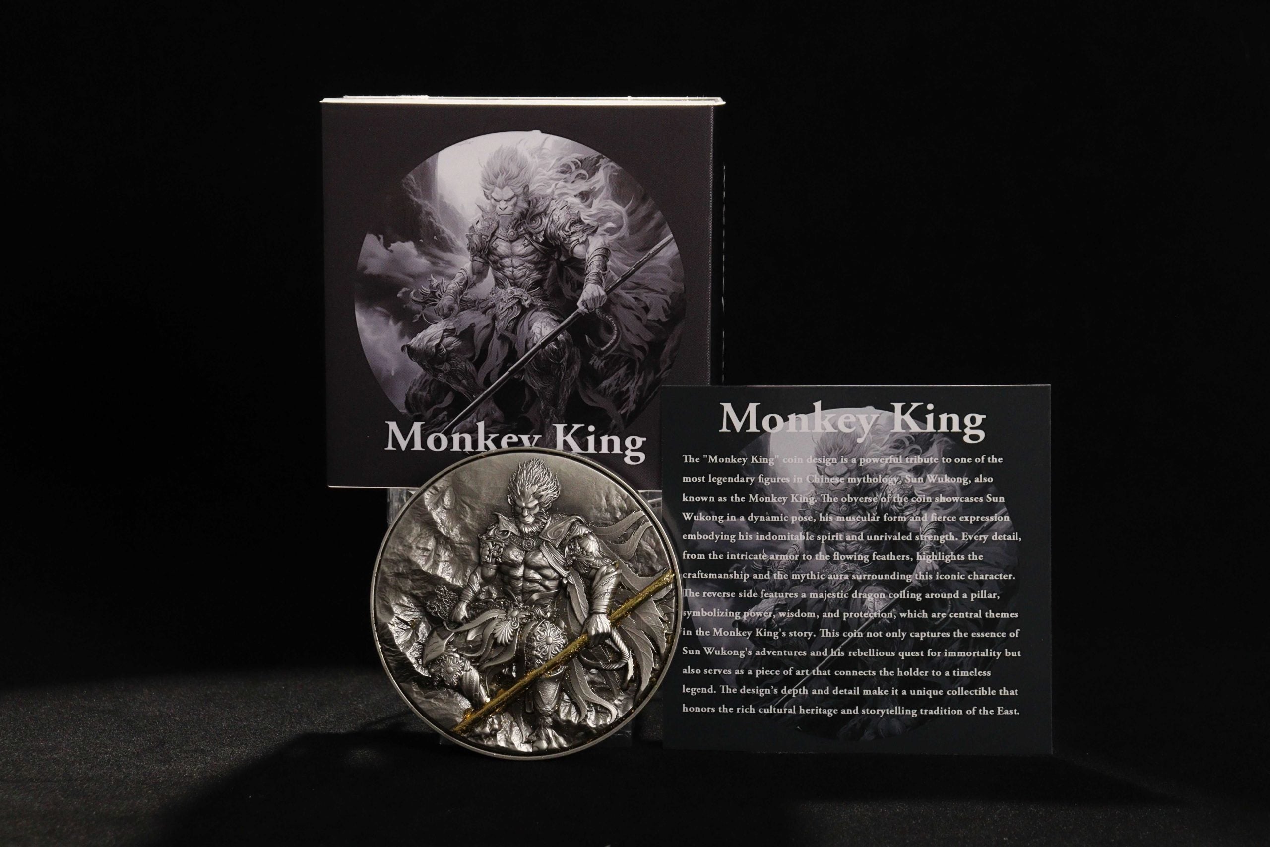 Cameroon - Monkey King Wukong Bi-Metal - 2 oz silver & 11,5 oz Copper