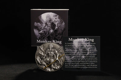 Cameroon - Monkey King Wukong Bi-Metal - 2 oz silver