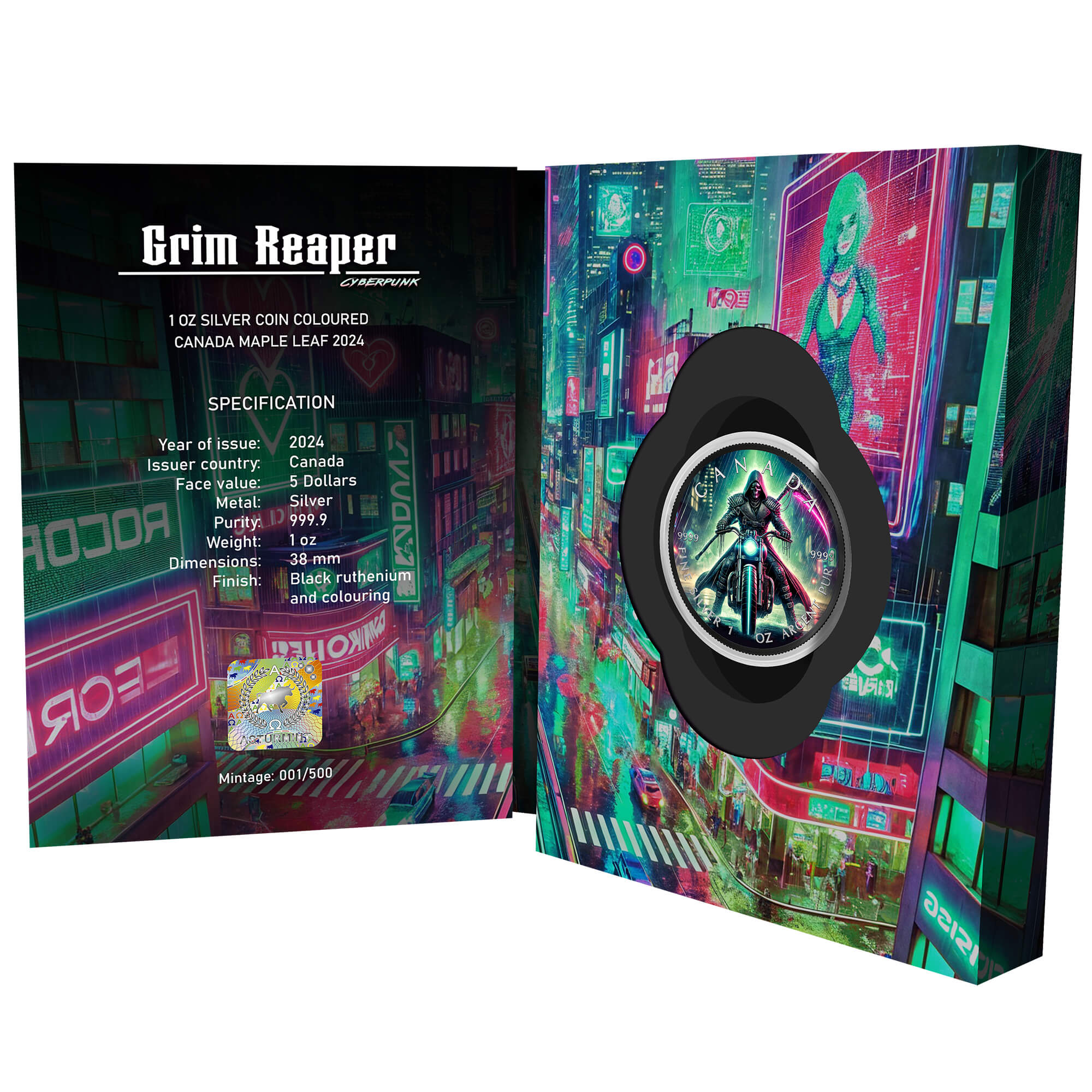 Canada - Grim Reaper - Cyberpunk - 1 oz