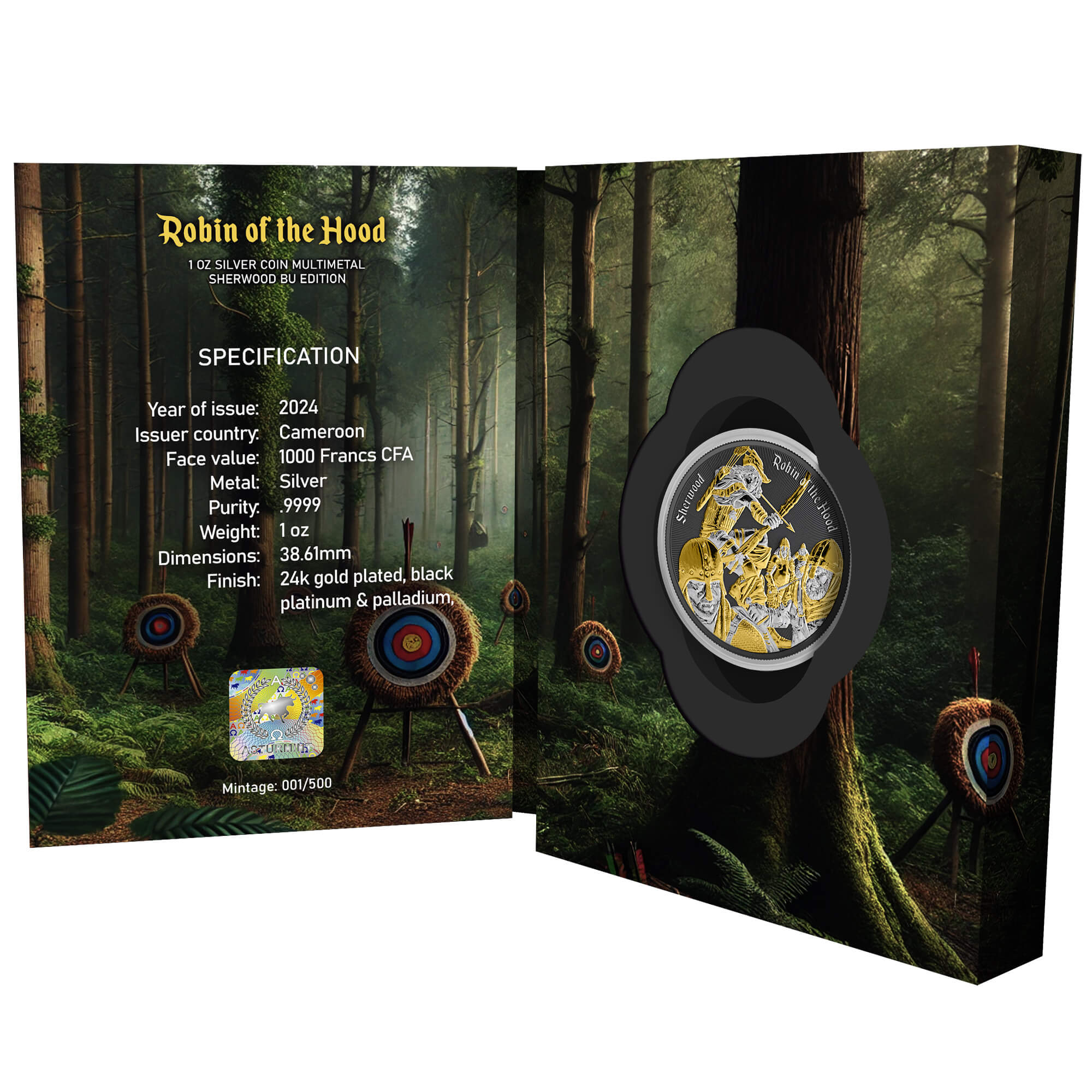 Cameroon - Sherwood - Robin of the Hood - Multimetal - 1 oz