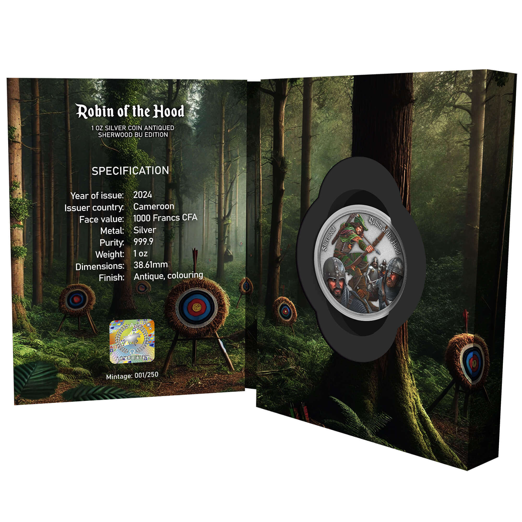 Cameroon - Sherwood - Robin of the Hood - Antique Finish - 1 oz