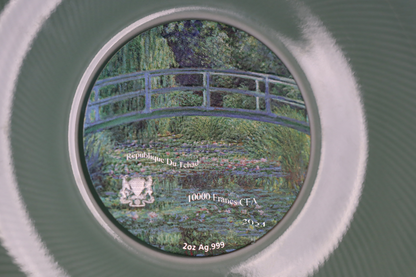 Chad -  Water Lily Pond 1889 By Claude Monet Celadon Porcelain - 2 oz