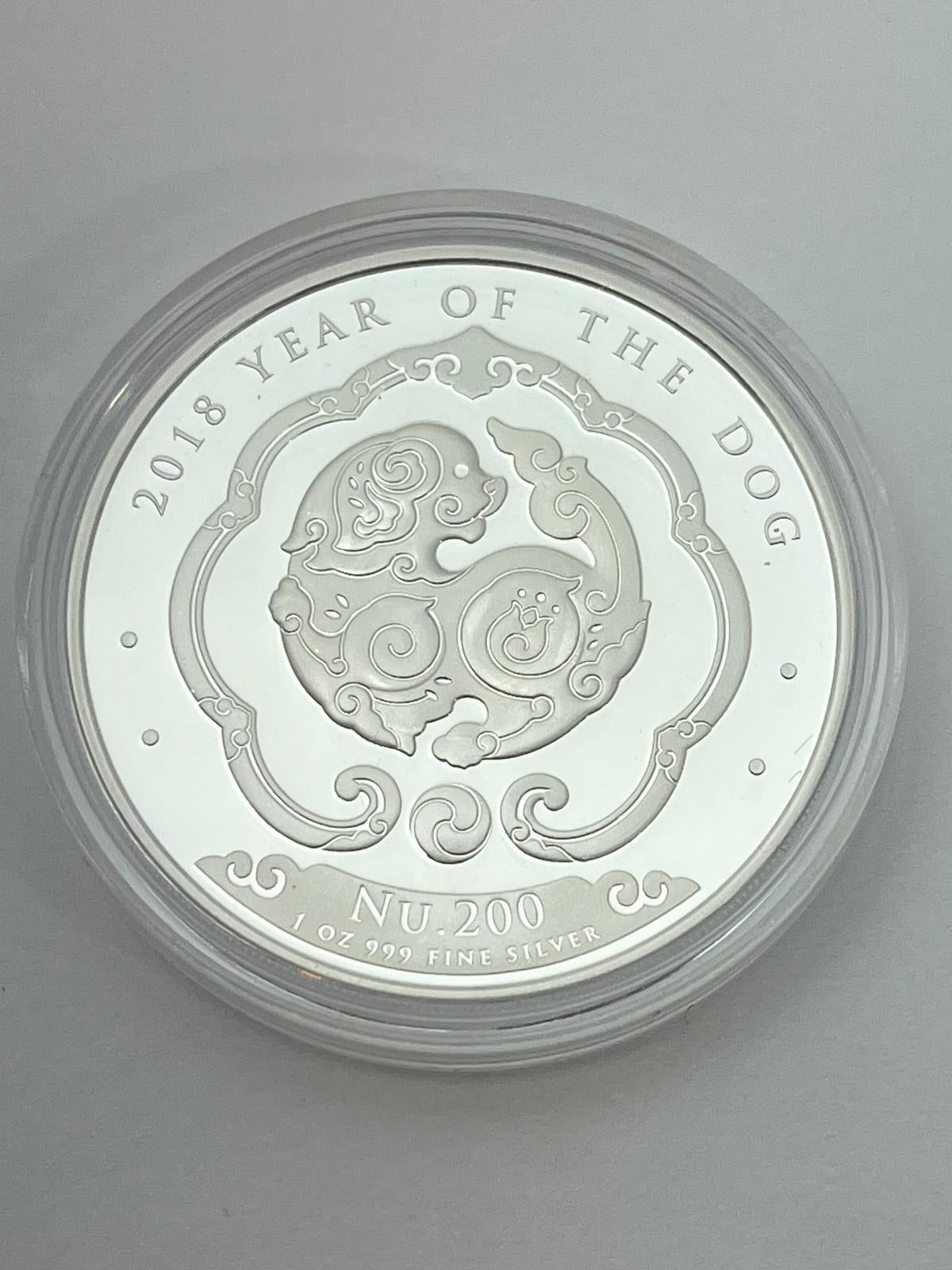 Kingdom of Bhutan –  Chinese Lunar Series 2017–2024 – 8 x 1 oz Silvermynt