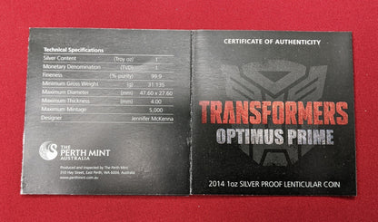 Transformers – Optimus Prime 2014 – 1 oz
