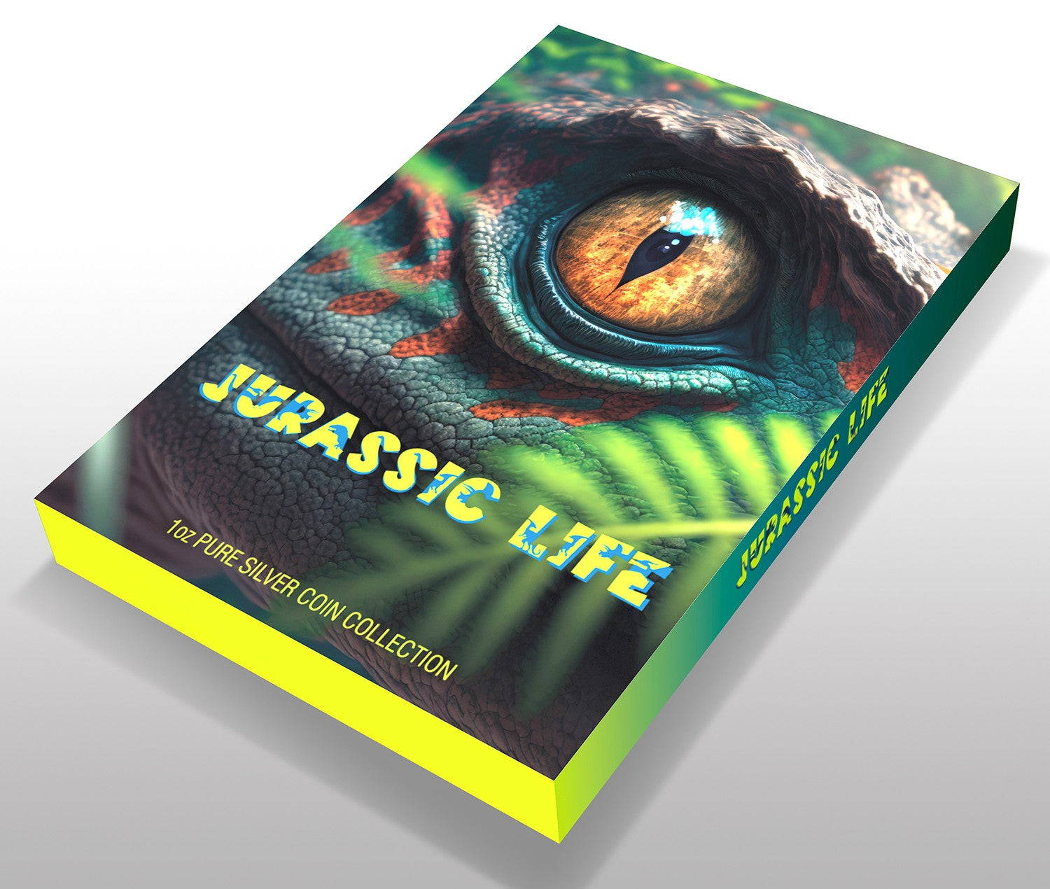 Liberia - Velociraptor UHR Antiqued - Jurassic Life series - 1 oz