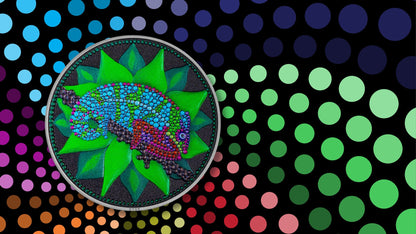 Palau - Chameleon - Dot Art series - 3 oz