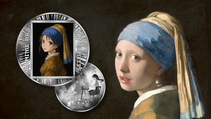 Cameroon - Girl with a Pearl Earring – AI•NIME Art series  - 1/2 oz