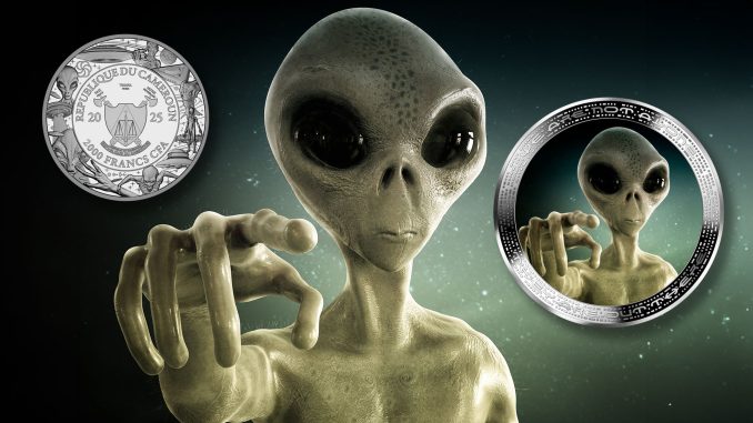 Alien Face – Alien & UFO series 2 oz