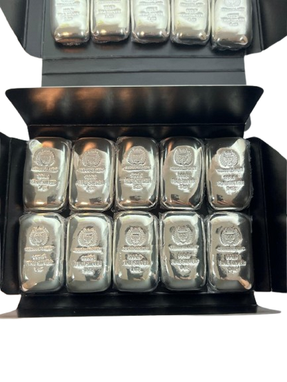 20 x 1 oz - Germania Mint 999 Fine Silver Poured Bullion Bar