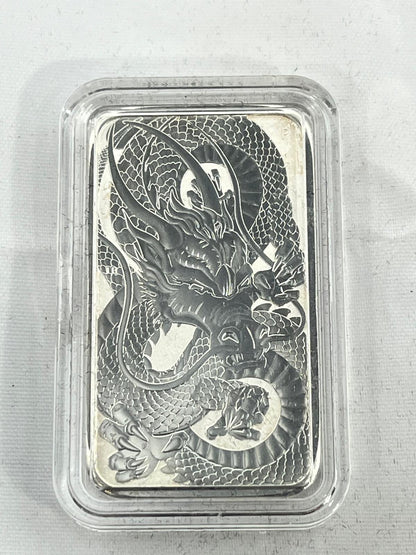 Silver bars Rectangular Dragons 8 x 1 oz