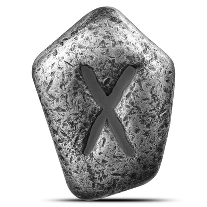 2024 Germania Runes - Gebo 1 oz Silver Ennobled Cast Bar