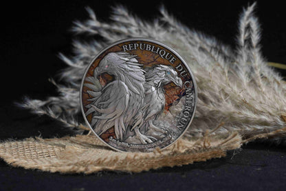 Cameroon - Double Headed Eagle Bi-Metal - 2 oz silver & 11,5 oz Copper
