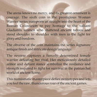 Niue - Woman Warrior - Gladiatrix
