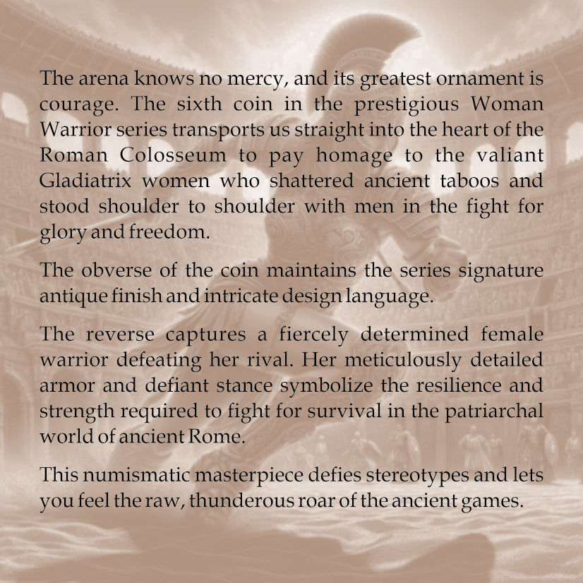 Niue - Woman Warrior - Gladiatrix