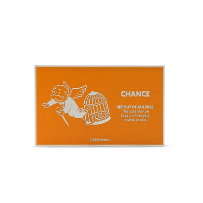 Niue - MONOPOLY - Chance Cards - Get out of Jail Free Card - 1 oz