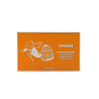 Niue - MONOPOLY - Chance Cards - Get out of Jail Free Card - 1 oz