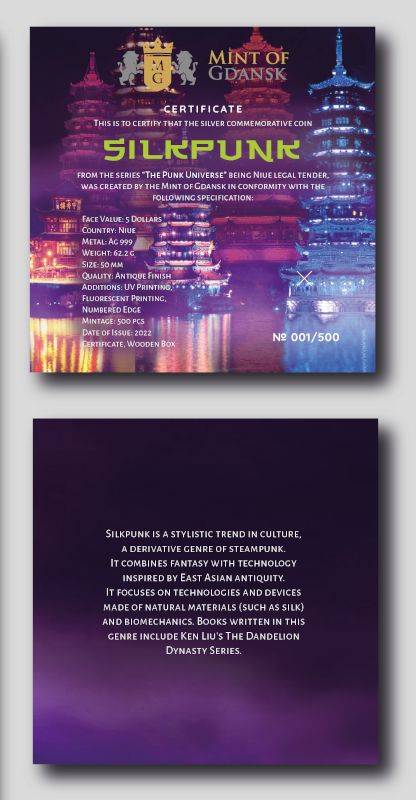 Niue - SILK PUNK Punk Universe 2 oz