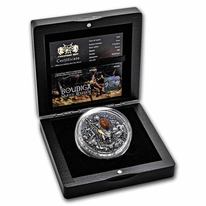 Woman Warrior Boudica Antique Finish 2 oz