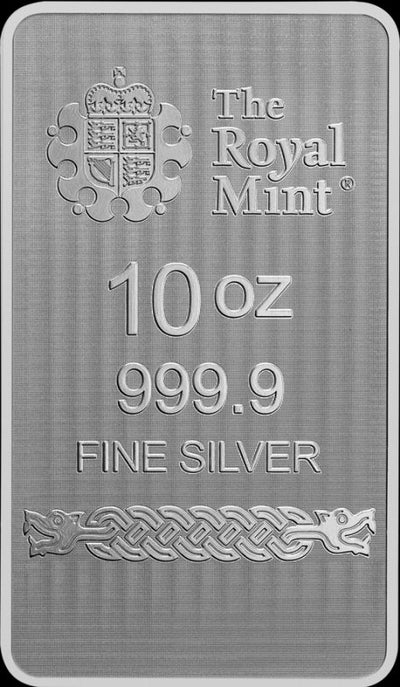 The Royal Mint und Germania Mint Norse Gods Loki Silberbarren (in Blisterverpackung) - 10 oz
